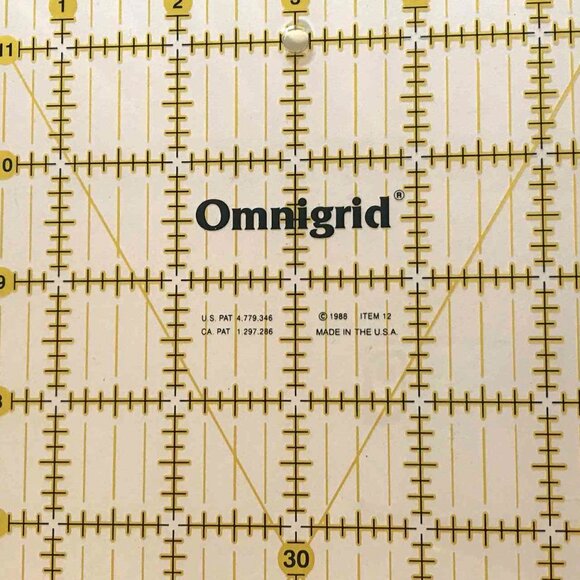 Rectangular Quilting Ruler - 6" x 12" - Picture 2 of 2